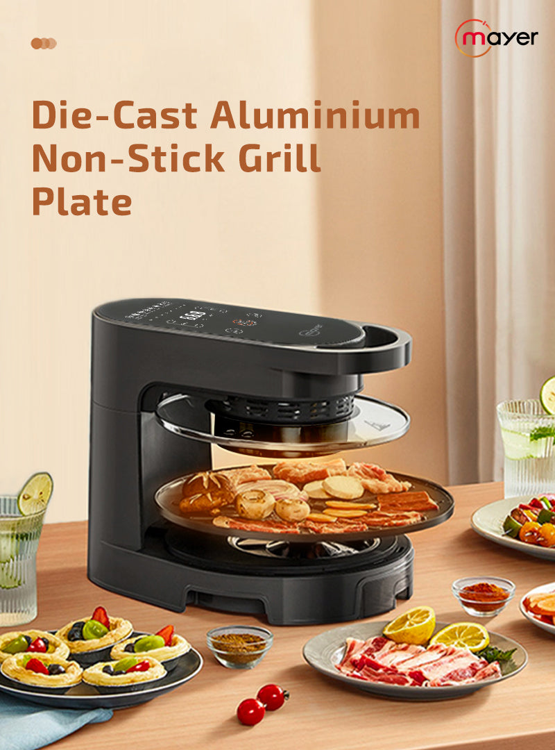 2 in 1 Air Fryer And Smokeless BBQ Grill