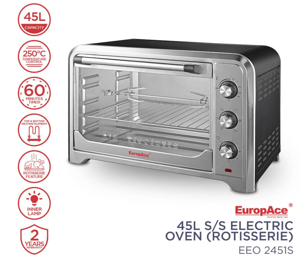 EUROPACE 45L S/S Electric Oven (Rotisserie)