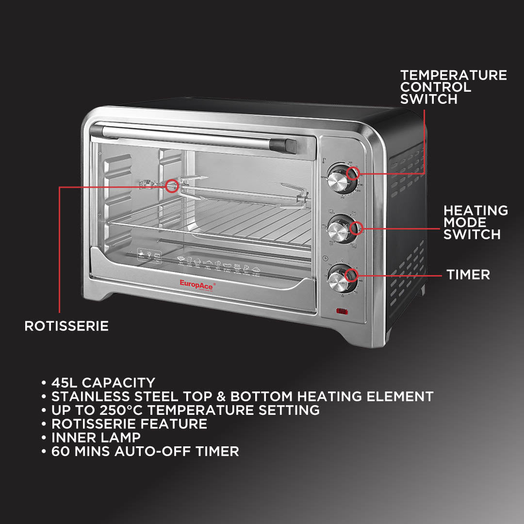 EUROPACE 45L S/S Electric Oven (Rotisserie)