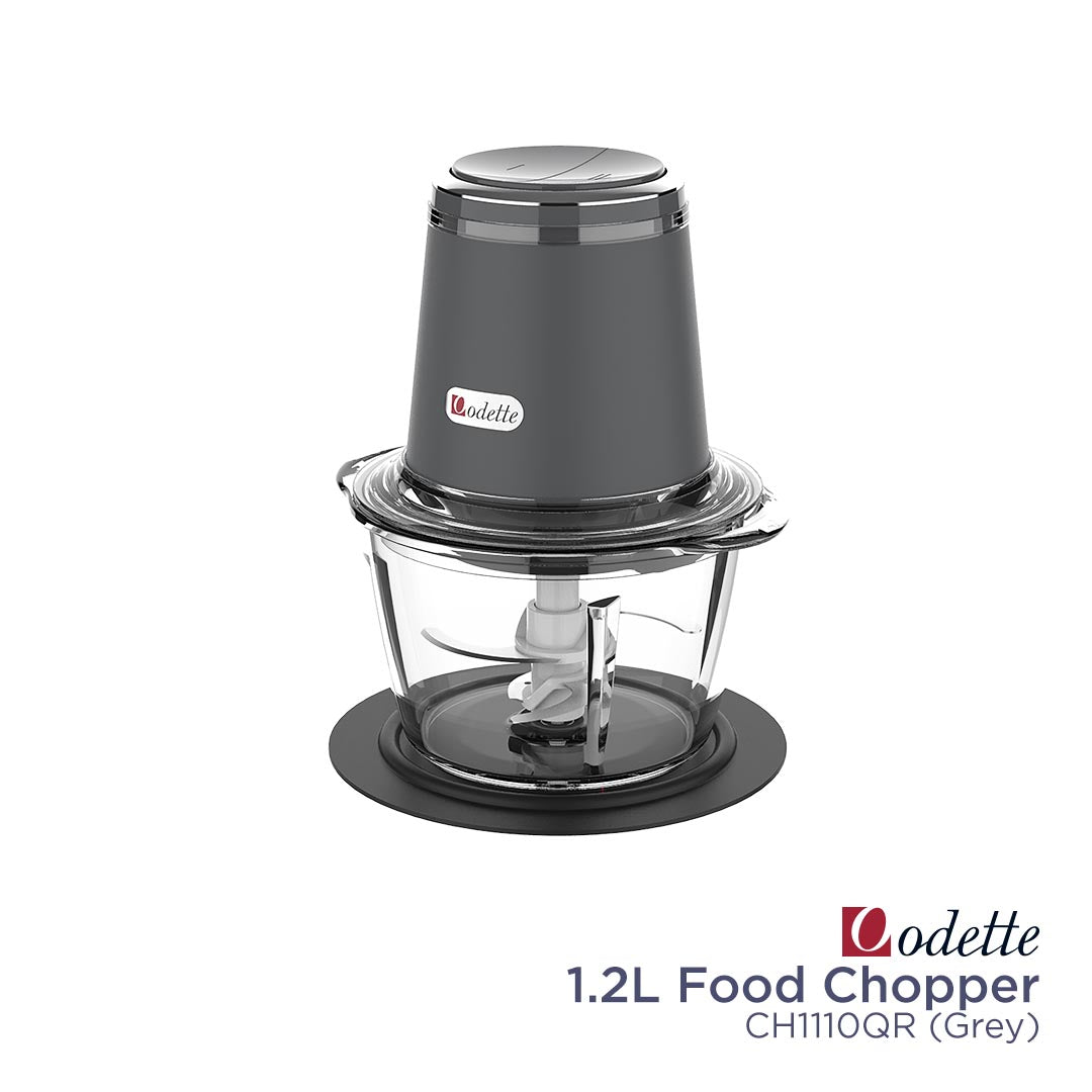 ODETTE Food Chopper 1.2L - CH1110QR Grey