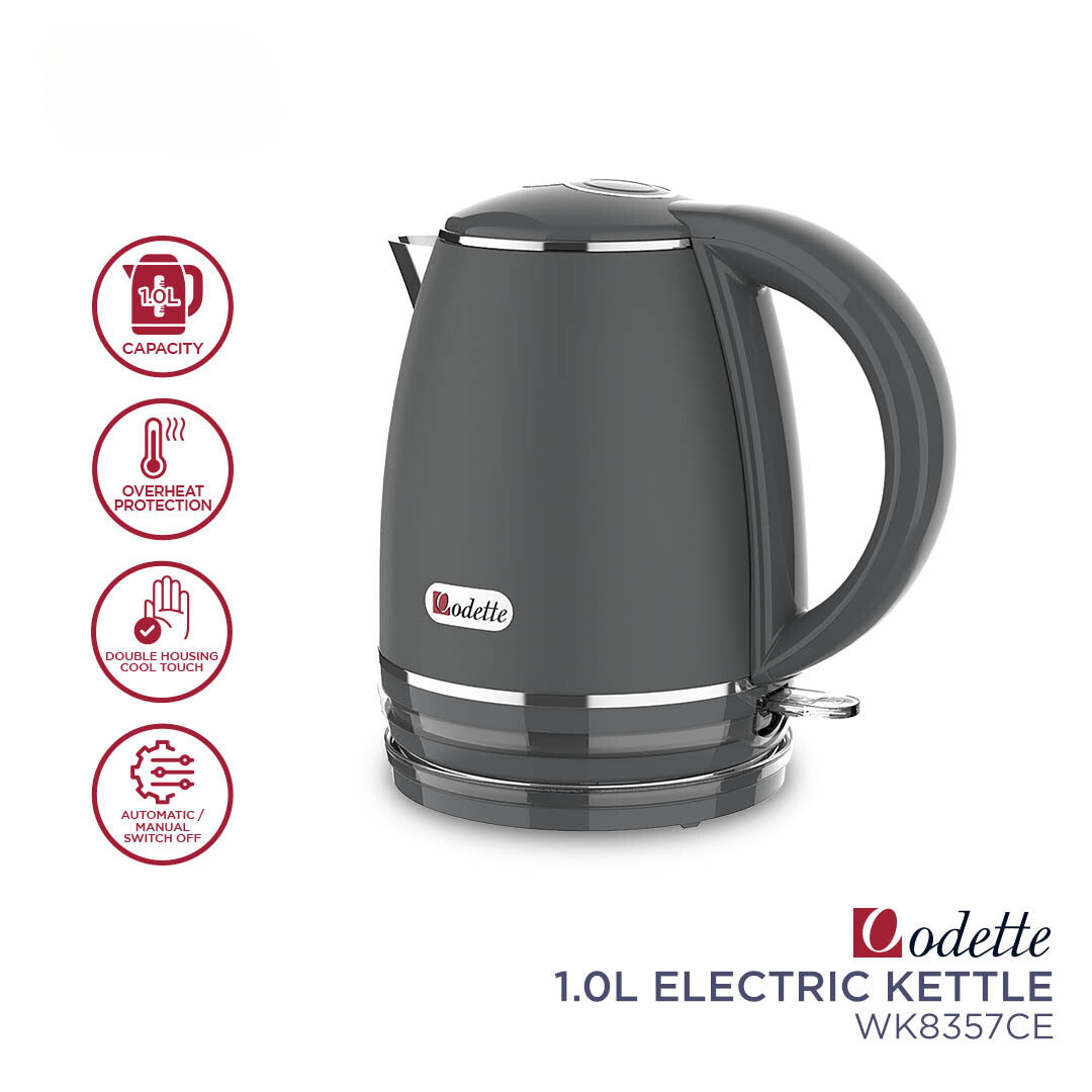 ODETTE Electric Kettle 1.0L - WK8357CE Black