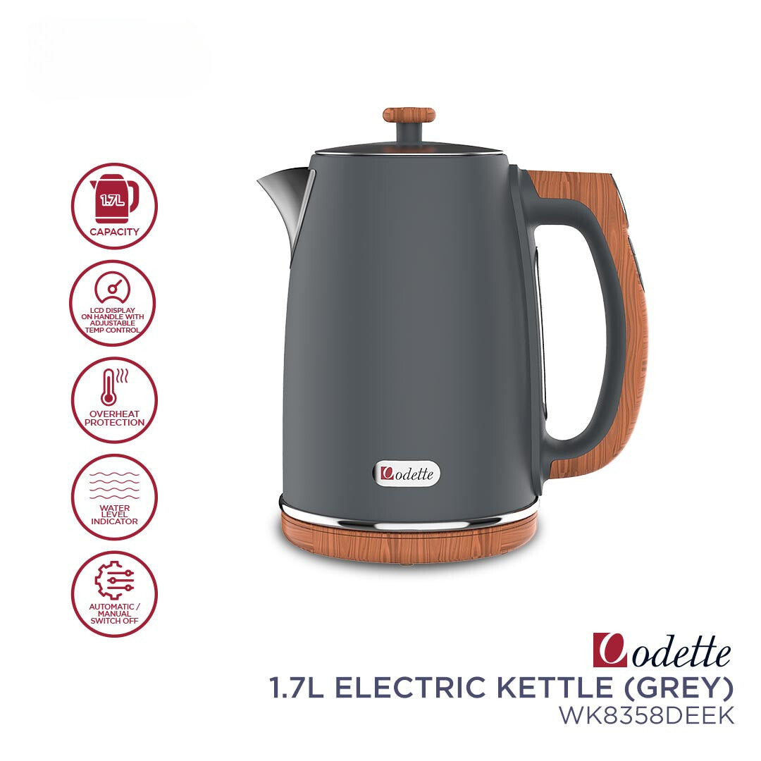 ODETTE ELECTRIC KETTLE 1.7L - WK8358DEEK GREY