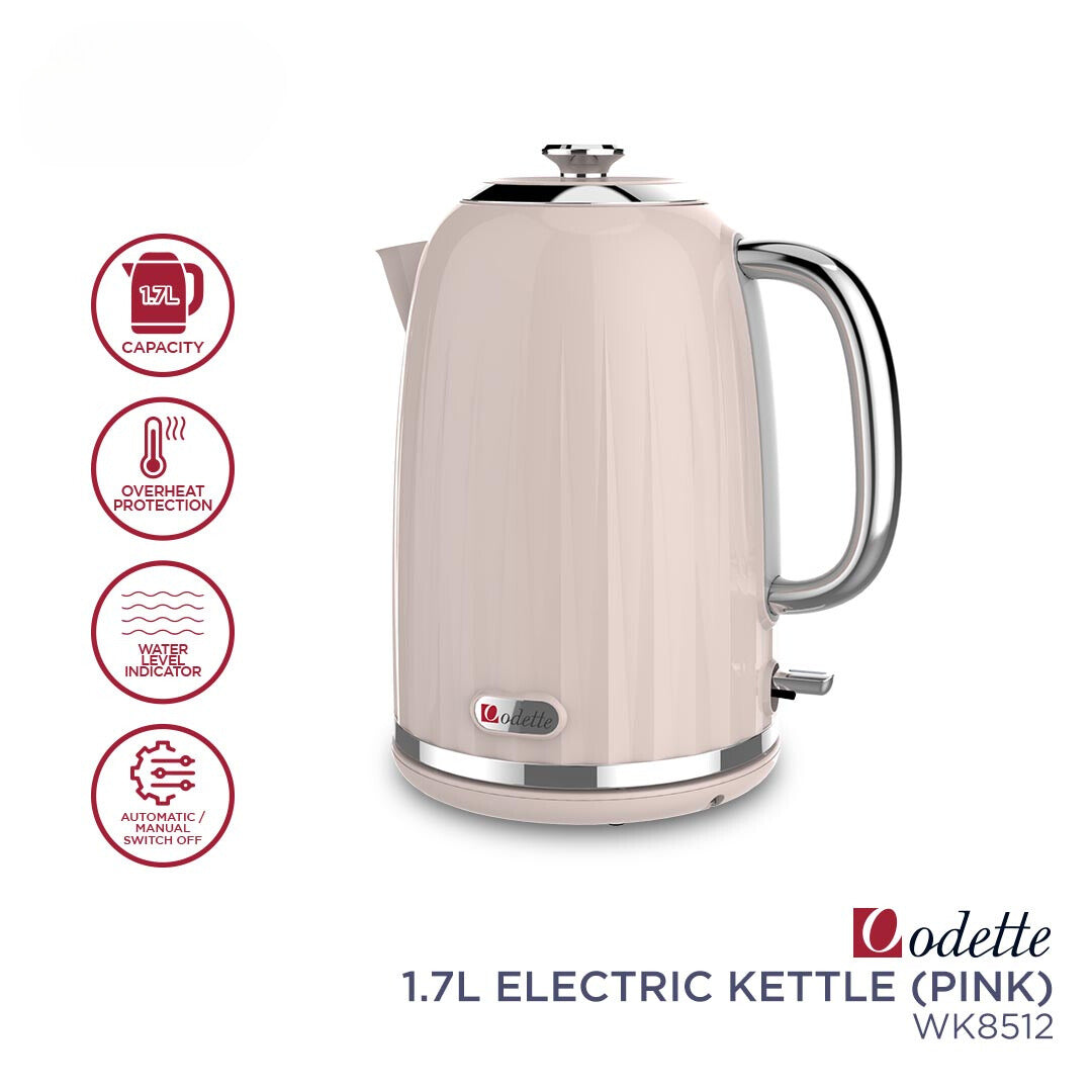 ODETTE ELECTRIC KETTLE 1.7L - WK8512 PINK