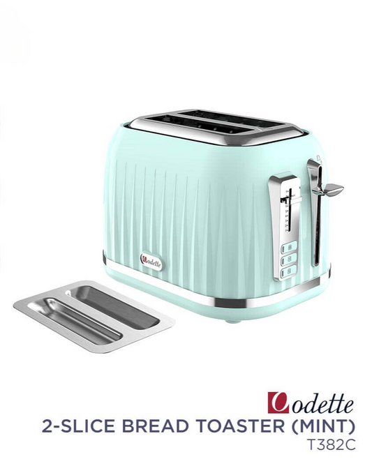 Odette 2 Slice Bread Toaster - T382C Mint