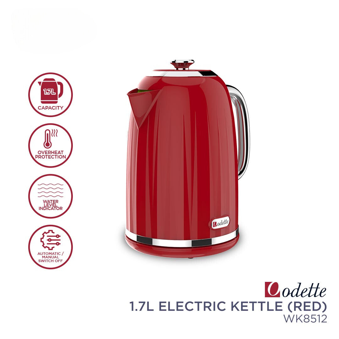 ODETTE Electric Kettle 1.7L - WK8512 Red