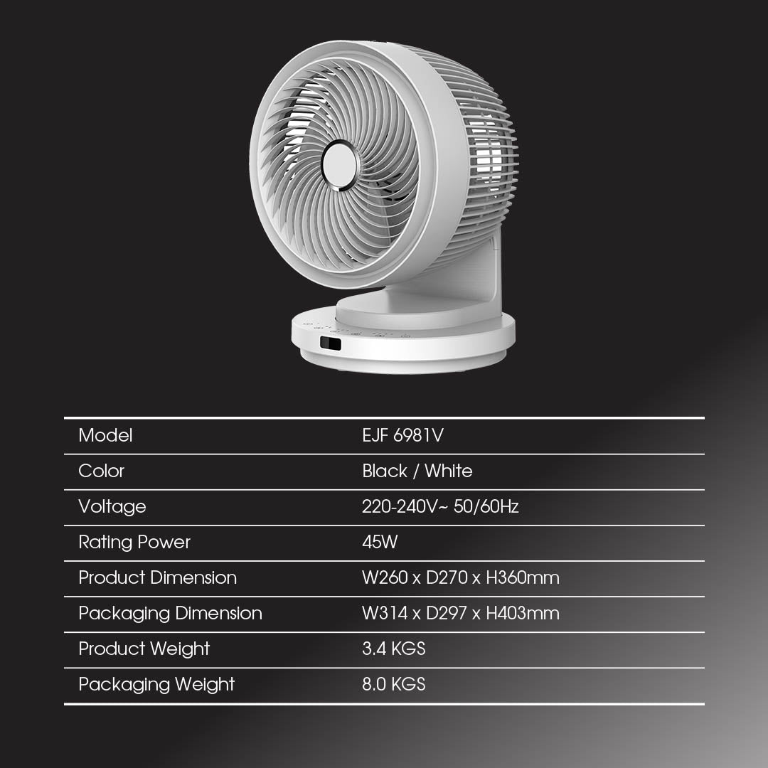 EUROPACE Fan- Turbine DC Motor 9"