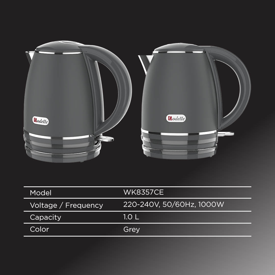 ODETTE Electric Kettle 1.0L - WK8357CE Black