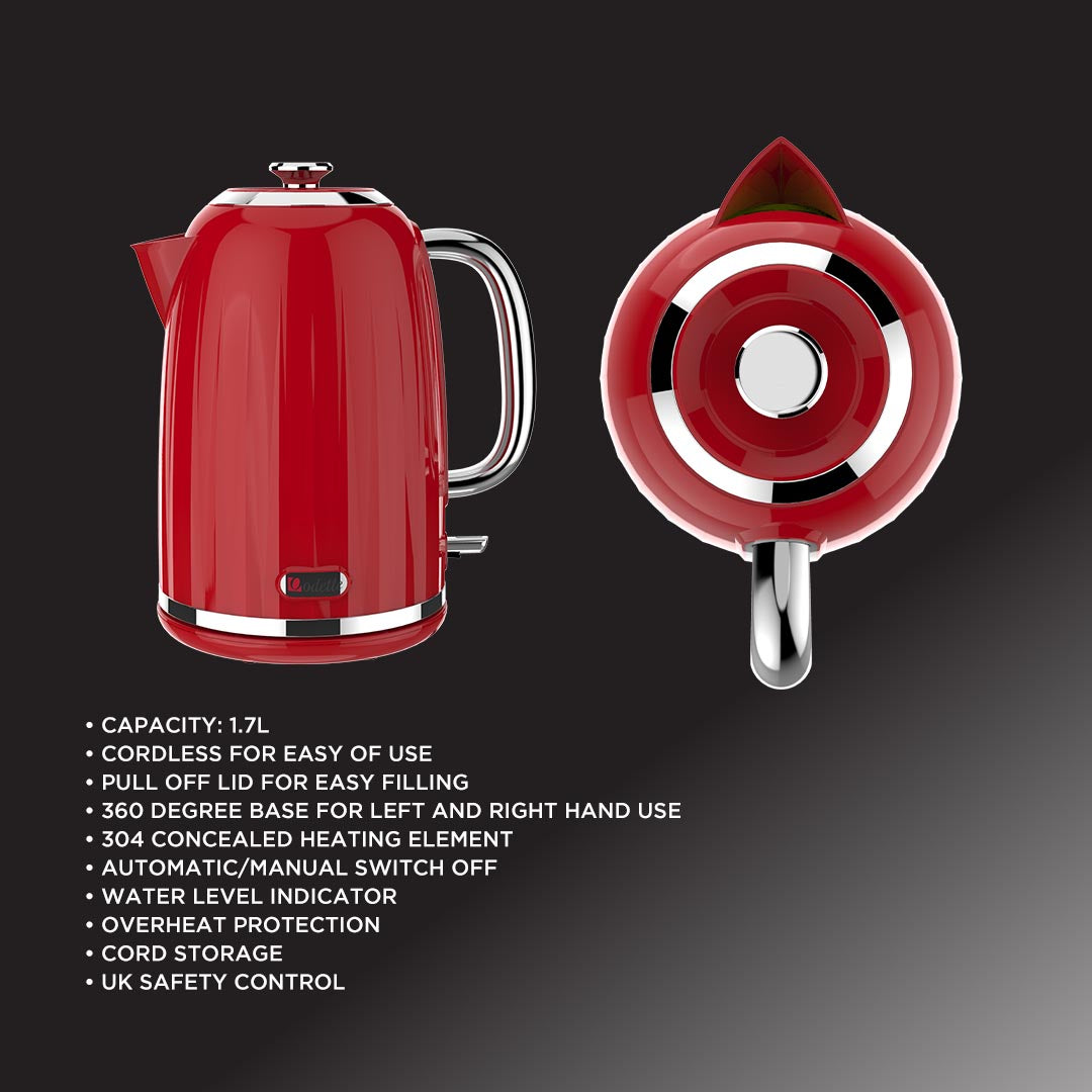 ODETTE Electric Kettle 1.7L - WK8512 Red