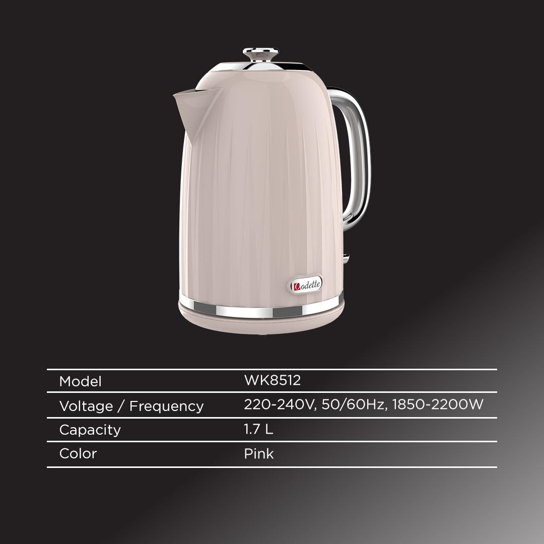 ODETTE ELECTRIC KETTLE 1.7L - WK8512 PINK