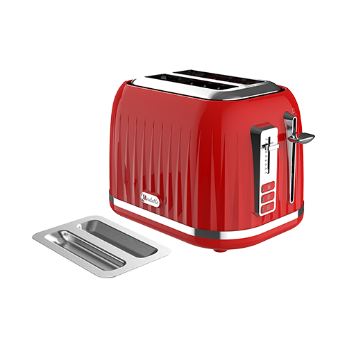 Febote Toaster ODETTE 2 Slice Bread Toaster - T382C Red – Plethora Trading Co.