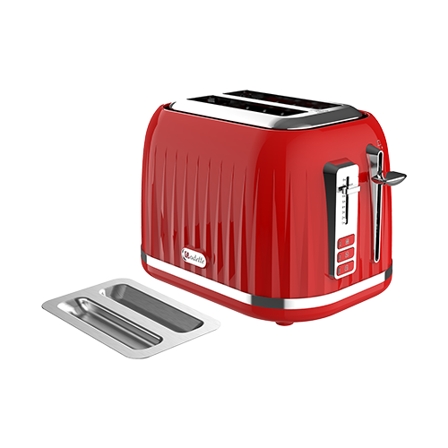 ODETTE 2 Slice Bread Toaster - T382C Red