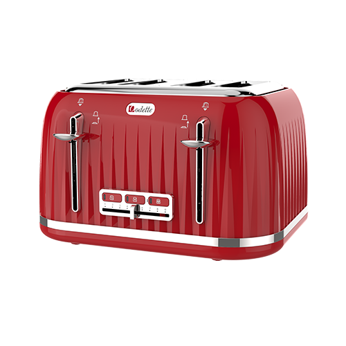 ODETTE 4 Slice Bread Toaster - T382D Red