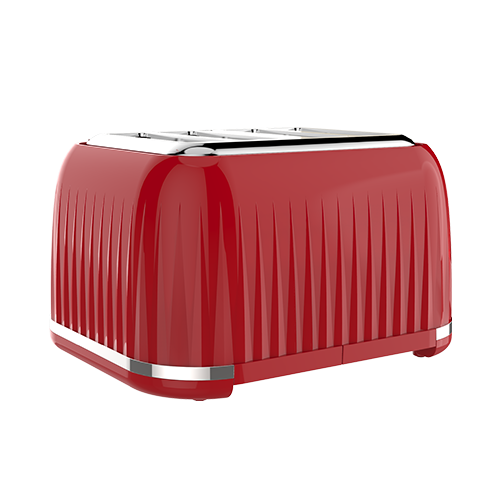 ODETTE 4 Slice Bread Toaster - T382D Red